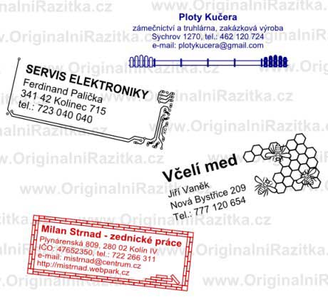 výroba originálních razítek